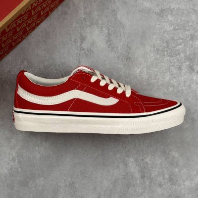 Local Core Private Vans Sk8-Low Red And White New Generation Low-Top Vulcanized