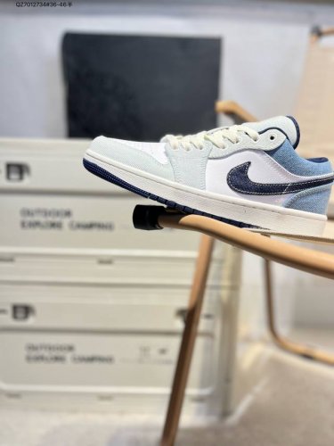 Company-Level Top-Layer Leather Jordan Air Jordan 1 Low Aj1 Low-Top Series Baske