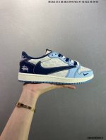 Company-Level Fragment X Travis Scott X Air Jordan 1 Low Three-Party Joint Inver