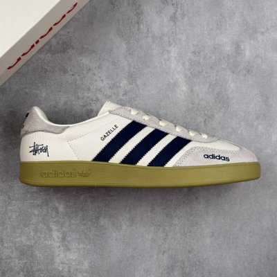 Local Core Private Adidas Samba Og Trainers Stussy Joint---Milky White Blue Oliv
