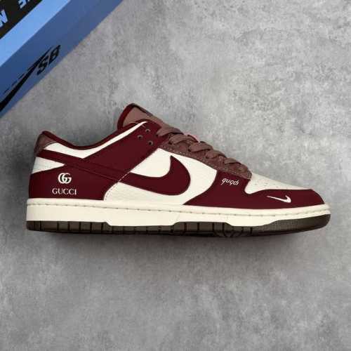 Local Core Private Nike Sb Dunk Low Gucci Joint --- Milk White Wine Red Pig Bar