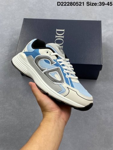 dior B30 Mesh Thick-Soled Lace-Up Casual Low-Top Sneaker. Unisex Dad Shoe. Th
