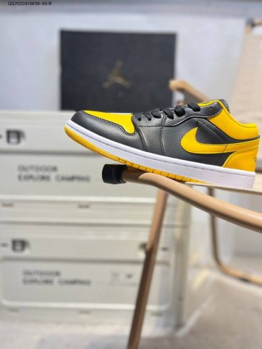 Company-Level First-Layer Leather Jordan Air Jordan 1 Low Aj1 Low-Top Series Bas