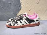 Adidas Originals Samba Og Shoes Classic Sneakers, White Shoes, Cow Pattern T-Toe