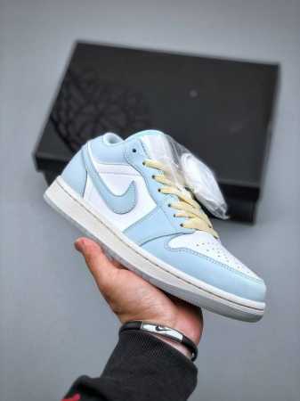 Air Jordan 1 Low Aj1 Joe 1 Mint Blue Low-Top Culture Leisure Sports Shoes Hj5999 - Click Image to Close