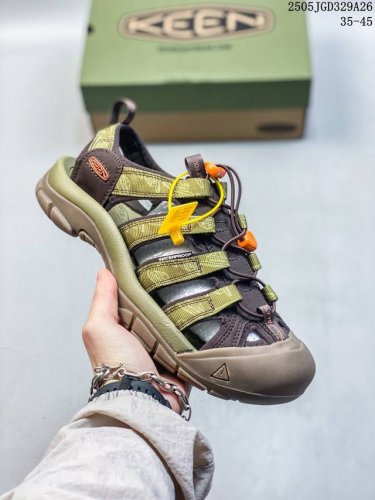 Popular Outdoor Casual Shoe Brand - Keen Uneek Flat-M Flat-Bottomed Woven Elasti