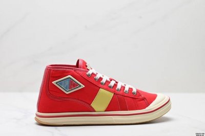 Corporate-Level Bottega Veneta Eliot Round-Toe Lace-Up Mid-Top Canvas Shoes Size