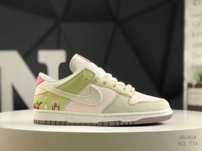 Genuine Label With Half Size Nike Dunk Low Low-Top Casual Sneakers With Custom S