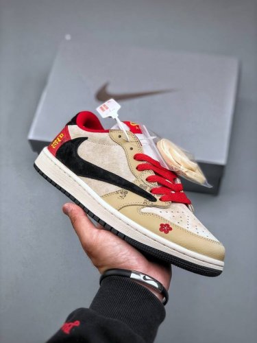 Travis Scott X Fragment Design X Air Jordan 1 Low Og Sp Aj1 Joe 1 Snake Year Lim