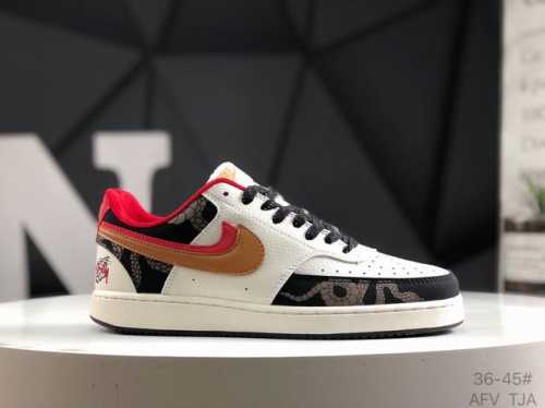 Nike Court Vision Low-Top Versatile Breathable Casual Sports Shoes Combining Com