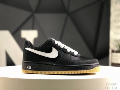 Nike Air Force 1 Low 07 Sk8 Black Gum Black And White Raw Rubber Original Last A