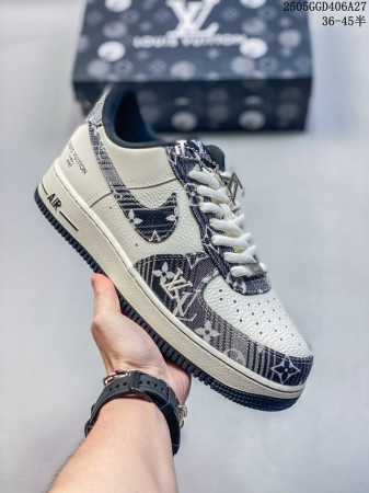 Overseas Limited Sale Corporate-Level Nike Air Force 1 '07 Low Lv Joint - Gray A - Click Image to Close