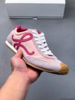 loewe Ballet Runner 2.0 Calfskin Round Toe Lace-Up Low-Top Casual Shoes. Loew