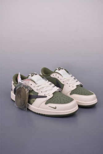 fragment X Travis Scott X Palace Air Jordan 1 Low Three-Party Joint Inverted