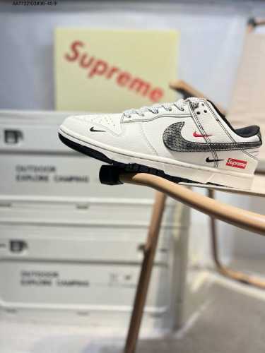 Nike Sb Dunk Low "Supreme Joint" Anniversary High-End Custom Low-Top Casual Shoe