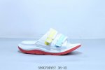Hoka Summer Versatile Beach Magic Tape Flip-Flop Solid Color Simple Indoor Slipp