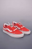 vans Sk8-Low Red And White A New Generation Of Low-Top Vulcanized Canvas Shoe