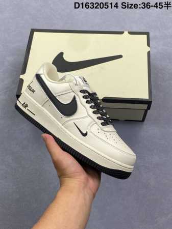 Nike Air Force 1 Low '07 Low-Top Casual Skateboard Shoes Custom Leather Material - Click Image to Close