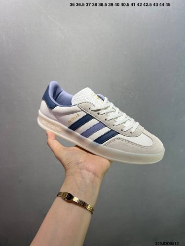 Adidas Originals Gazelle Indoor Retro Three-Stripe Slip-Resistant Transparent Ru
