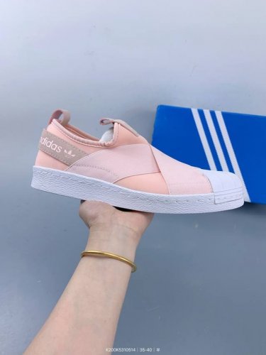 Adidas Originals Superstar Slip-On Shell Toe With Cross-Strap Design, Reinterpre