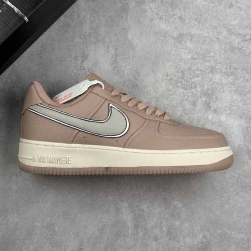 Local Core Private A Ma Mani Re X Nike Air Force 1'07 Low Joint Model Pink Brown