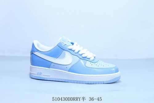 Nike Air Force 1 Af1 Low-Top Casual Skate Shoes White/Blue Product Code Hv9405-4