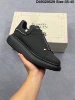 Italian Luxury Brand Alexander Mcqueen Sole Leather Sneakers Low-Top Fashion Thi