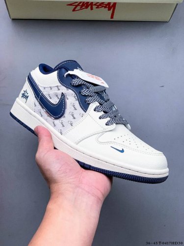 Company-Level First Layer! Nike Air Jordan 1 Low Aj1 Joe 1 Low-Top Trendy Slow-M