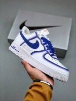 Nike Air Force 1 Low '07 Blue Planet Air Force One Low-Top Casual Skate Shoes Cu