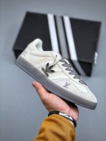 Custom Edition Adidas Originals Samba Og X Louis Vuitton Beige Gray Colorway Thi