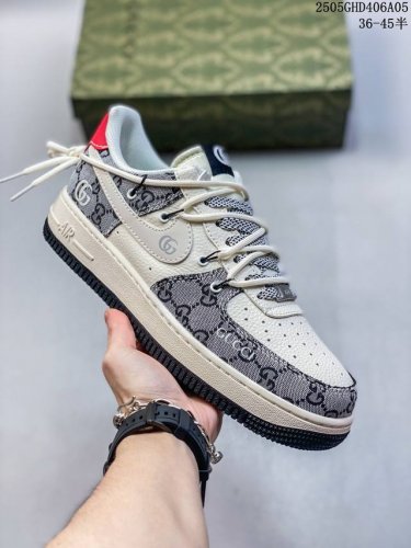 Overseas Limited Release! Company-Grade Nike Air Force 1 '07 Low Gucci Collabora