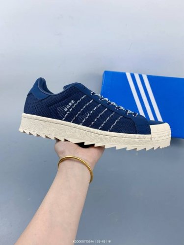 Adidas X Clot Collaboration Superstar Shell-Top Series Low-Top Classic Casual Sp