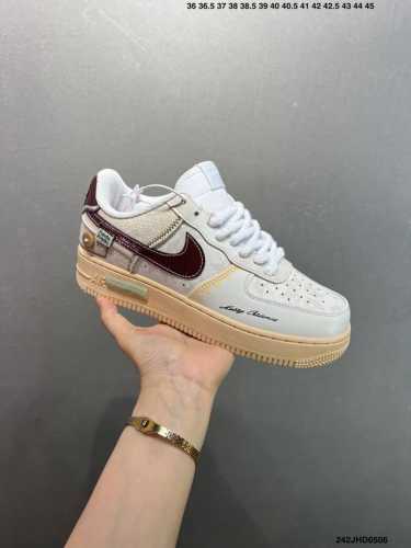 Company-Grade Nike Air Force 1 Low '07 Low-Top Casual Skate Shoe Custom Leather