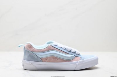 Company-Level Vans Shoes Knu Skool Retro Blue Low-Top Casual Shoes Skateboard Sh