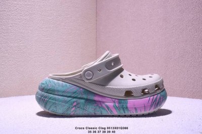 Crocs Classic Clog Casual Beach Hole-Punched Sandals Transparent Waterproof Bag