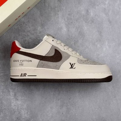 Local Core Private Nike Air Force 1'07 Low X Lv Joint Beige Red Tail Air Force O