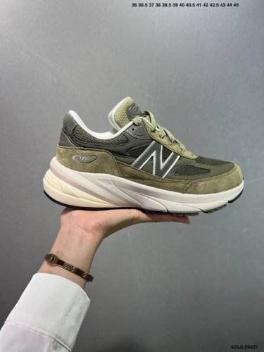 Company-Level New Balance Nb990V6 President Retro Running Shoes Correct 3M Refle