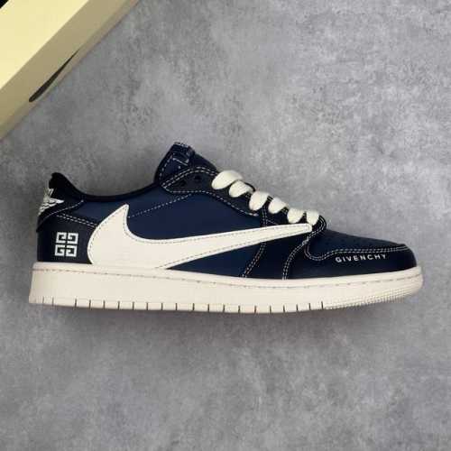 Local Core Private Fragment X Travis Scott X Givench Air Jordan 1 Low Three-Part