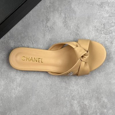 Local Core Private Chanel 2025 Xiaoxiang Spring And Summer Bow Flat Slippers #Bo