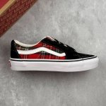 Local Core Private Vans Sk8-Low Low-Top Lace-Up Scottish Plaid Retro Canvas Casu