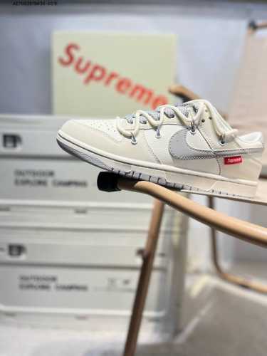 Nike Sb Dunk Low Supreme Collaboration Anniversary Premium Customization Low-Top