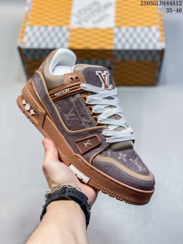 Company-Grade Lv Louis Vuitton Trail Sneaker Low Casual Sports Culture Versatile