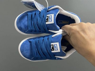 Biao M New Faux Suede Children's Casual Shoes Size: 22-35 Classic Puma Series Hi