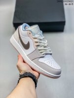 Air Jordan Aj1 Low Low-Top White Powder Ib8859-101 Brand New Assembly Line Produ