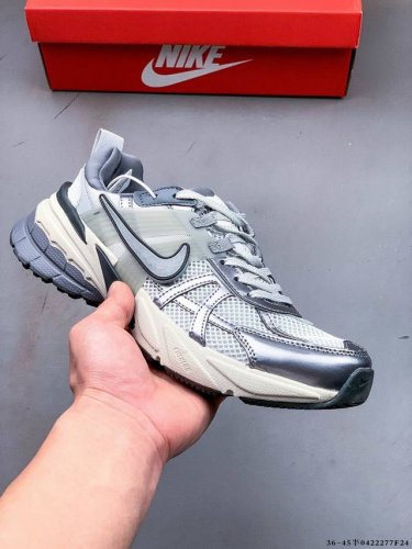 Nike V2K Run New All-Match Casual Running Shoes Retro Style Mesh Breathable And