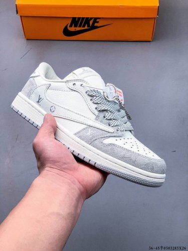 Authentic Half Size! Nike Air Jordan Low 1 Joe 1 Low-Top Reverse Swoosh Classic