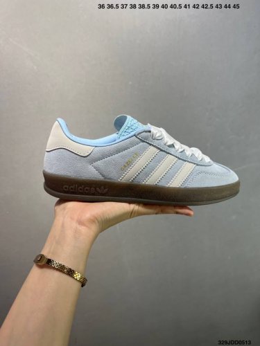 Adidas Originals Gazelle Indoor Retro Three-Stripe Slip-Resistant Transparent Ru