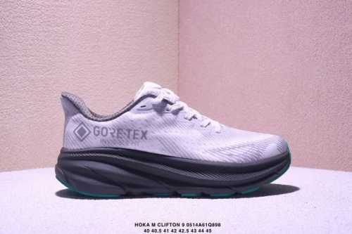 Company-Level Hoka M Clifton 9 Gtx New Colorway Mesh Breathable Road Running Sho