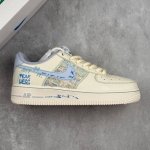 Local Core Private Nike Air Force 1'07 Low Love Words Chanel Style Series Blue L