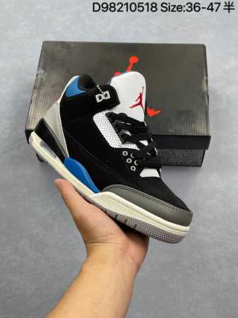 air Jordan 3 Retro Rare Air Black Gray Blue Aj3 Jordan 3 Aj3 Joe 3 Black Gray - Click Image to Close
